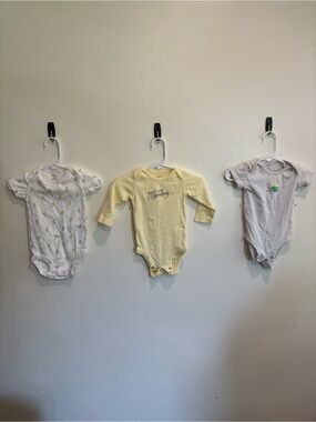 6 month onesie bundle ducks baby boy set of three